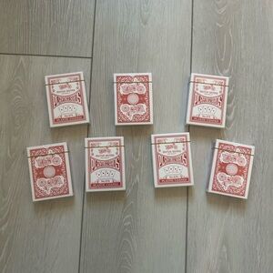 Classic Red Playing Cards (7 packs)
